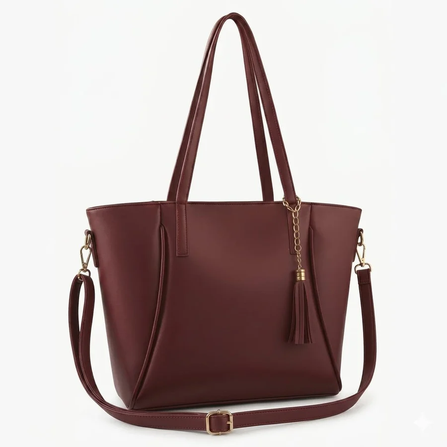 Zen tote university bag – Burgundy