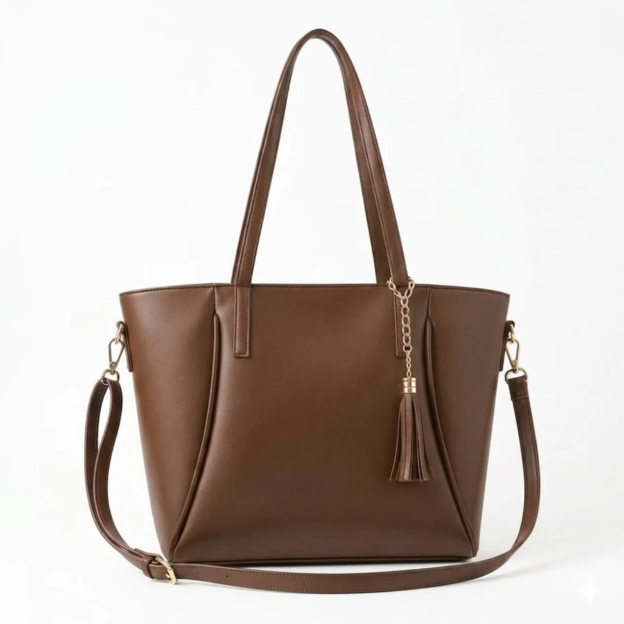 Zen tote university bag – Dark Brown